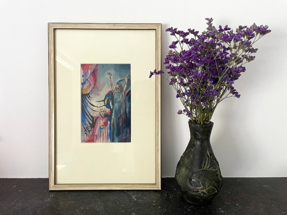 Image 1 of Original 1936 European Dutch Expressionist Signed Painting