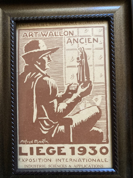 Set di 6 cartoline del 1930 – Litografie e stampe, Carta, Vetro (photo 4 of 8)