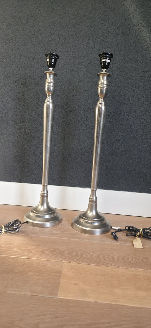 2 mooie lampvoeten 70 cm hoog