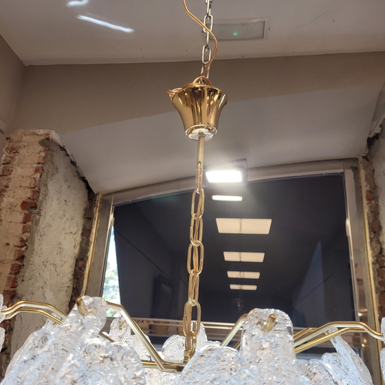 Image 1 of Lámpara de Techo / Chandelier, Mazzega, Cristal de Murano y Metal, 60’-70’s – Italia