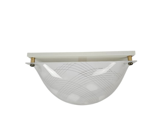 Image 1 of Solid - Plexiglass - Metal - Hollywood Regency Style - 70's