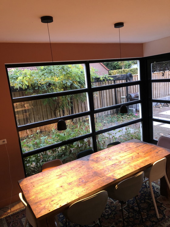 Image 1 of 2x B.Lux / B-Lux Speers s1 zwarte minimalistische hanglampen 