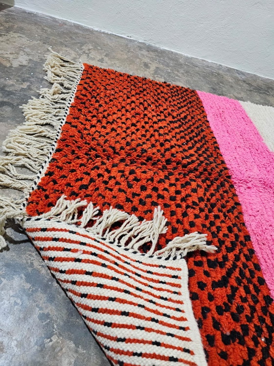 Colorful Berber Rug – Handmade Moroccan Wool Rug 250/150cm – Tapis (photo 5 of 6)