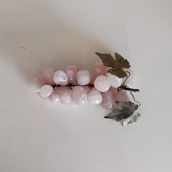 Image 1 of RAISINS DÉCORATIFS EN QUARTZ ROSE