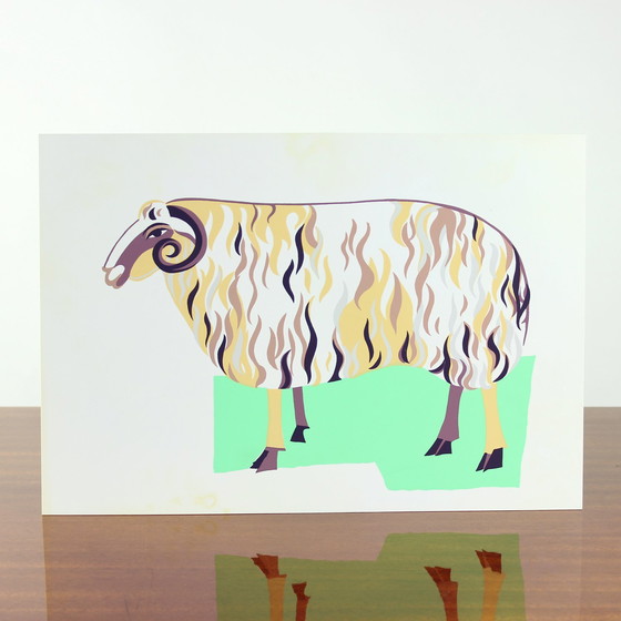 Image 1 of Vintage Czechoslovakian Pop Art Style Wall Panel (1960s)