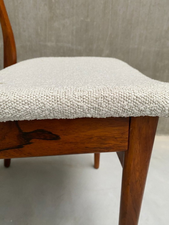 Image 1 of 4 chaises de salle à manger vintage Topform en palissandre, années 1970