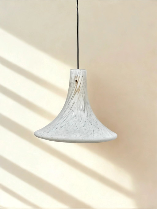 Rara lámpara colgante “trompeta” de Glashütte Limburg – años 70 – hanglampen, Brass, Mid Century Modern
