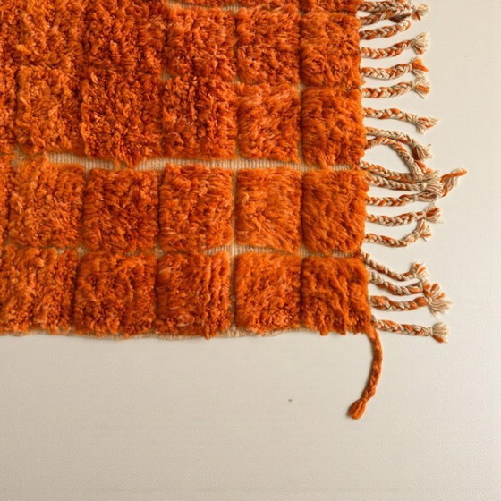 Image 1 of Tapis orange artisanal 100cm×200cm