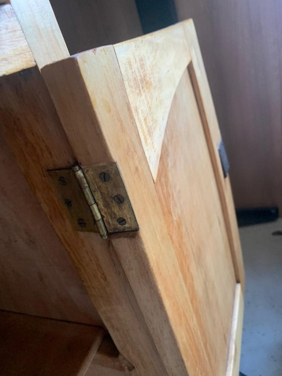 Image 1 of Vintage Kersenhouten Kast met Lades en Opzetstuk