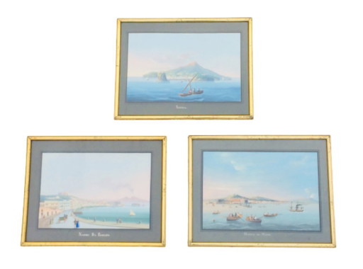 Gouaches napolitanos * siglo XIX * (según Giuseppe Scoppa)