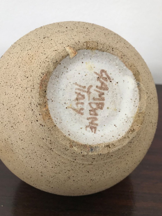 Vase en grès de Bruno Gambone, Italie, années 60 (photo 6 sur 8)