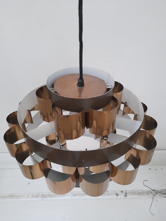 Image 1 of Suspension danoise en cuivre Werner Schou 70s