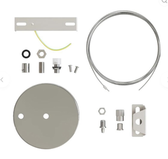 Image 1 of 2 large pendant lamps - Murano glass - model Fazeletto