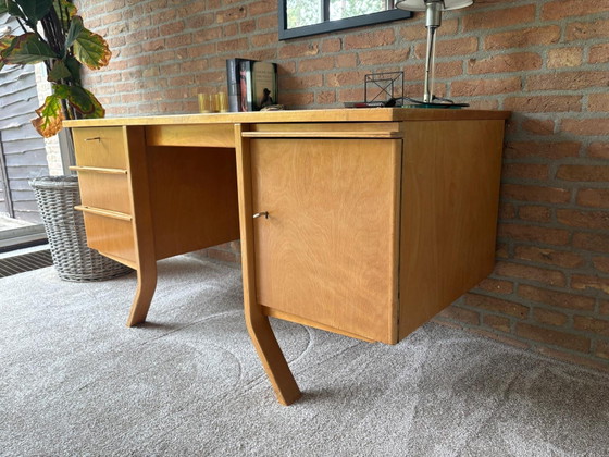 Pastoe Scrivania Vintage Cees Braakman – Scrivanie, Metal, Wood (photo 7 of 9)