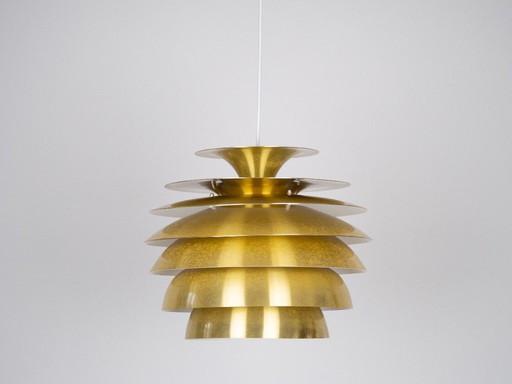 Lampada a sospensione vintage danese Barcelona di Bent Karlby, anni '70