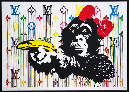 DEATH NYC Estampe d'art signée avec certificat d'authenticité