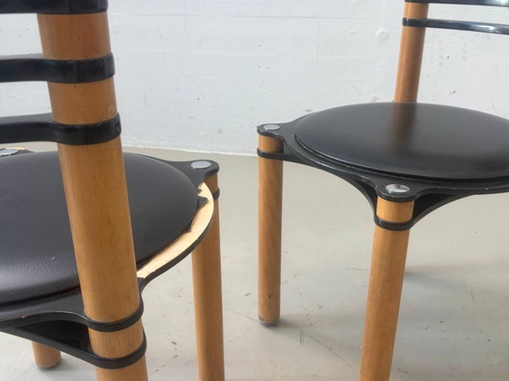 Chaise empilable Dietiker Modell 6800 par Kurt Thut, années 1980 – Fauteuils d'appoint, Wood (photo 3 of 17)