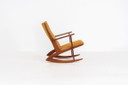 Fauteuil à bascule de Georg Jensen pour Kubus (Danemark, années 1950).