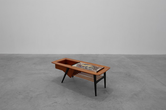 Image 1 of Coffee Table model 210, teak wood and ceramic, by Alfred Hendrickx, Belform