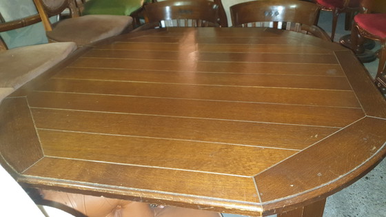 Image 1 of Bannink Art Nouveau oak table