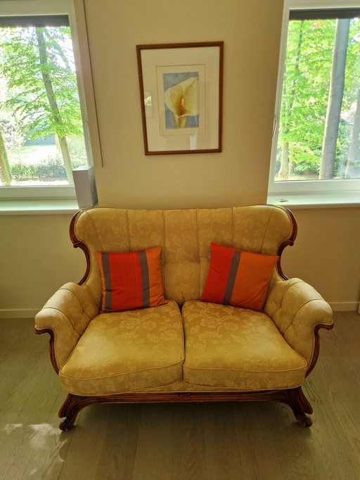 3 Vintage salonbanken