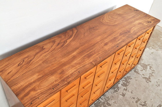 Image 1 of Beukenhouten schoolkast / dressoir, / ladekast, 1950s