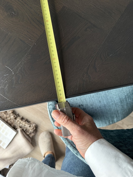 Image 1 of Complete eetkamerset (bank, 3 stoelen, tafel)