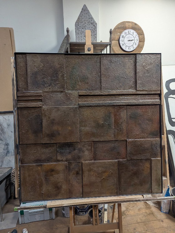 Image 1 of The Wall, oggetto da parete in rilievo minimalista