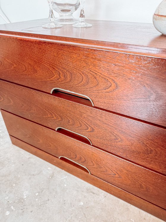 Image 1 of Set di 2 comodini vintage con 3 cassetti, anni '80