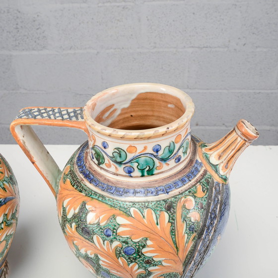 Pair of Mid-20th Century Deruta Vases – Ceramic, Vintage (photo 13 of 19)