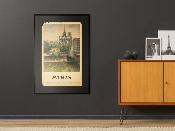 Reclameposter "Notre Dame" Franse Nationale Spoorwegen, 87 x 123 cm – SNCF, Glass, Paper (photo 15 of 16)