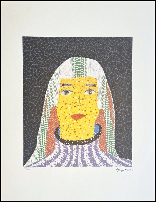 Naar Yayoi Kusama, Zelfportret, Lithografie, jaren negentig