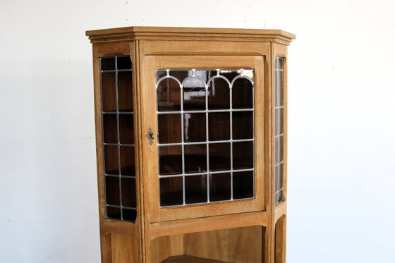 Image 1 of Brutalist Danish corner cabinet/display cabinet