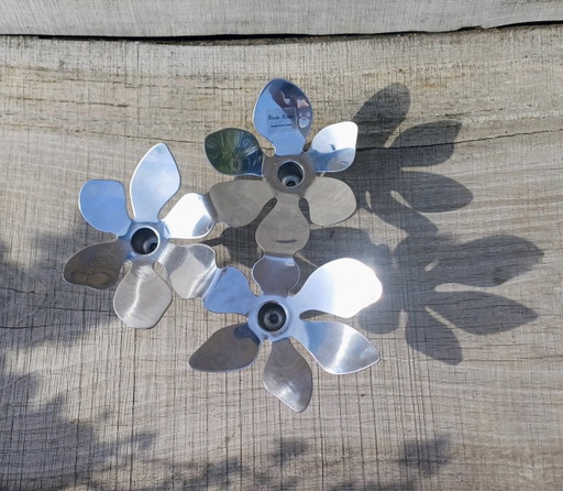 Ikea Flower Candle Holder Stainless Steel Design Monika Mulder – kandelaars en kaarsen, Metal, rvs