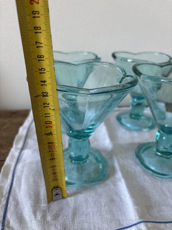 Image 1 of Vintage blue ice cream coupes