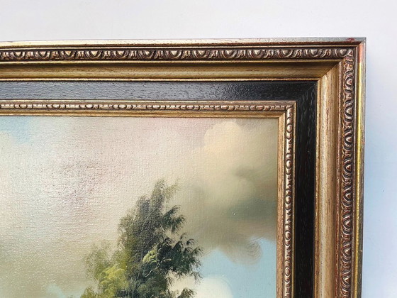 Image 1 of Tableau : J. Peeters, « Moulin hollandais au XVIIe siècle »