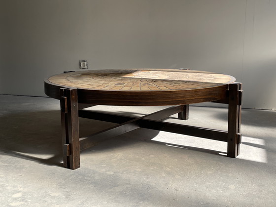 Image 1 of Table basse de Roger Capron « aux herbiers »