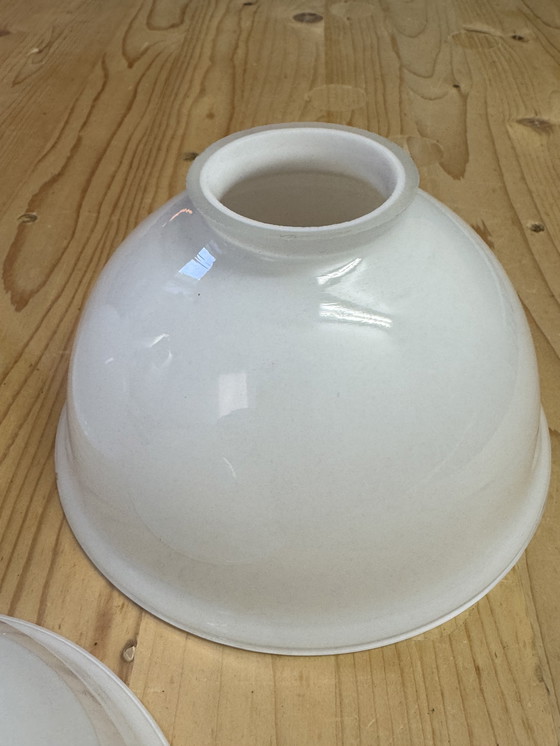 Image 1 of Rare Art Nouveau pendant lamp | 3 perfect original opal glass shades | 1905–1925