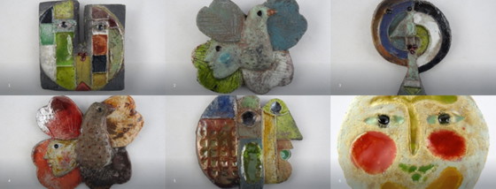 💕Roger and Jacotte CAPRON ceramic jewel in perfect condition. I – Sculpture, Metal, Abstract (photo 6 of 7)