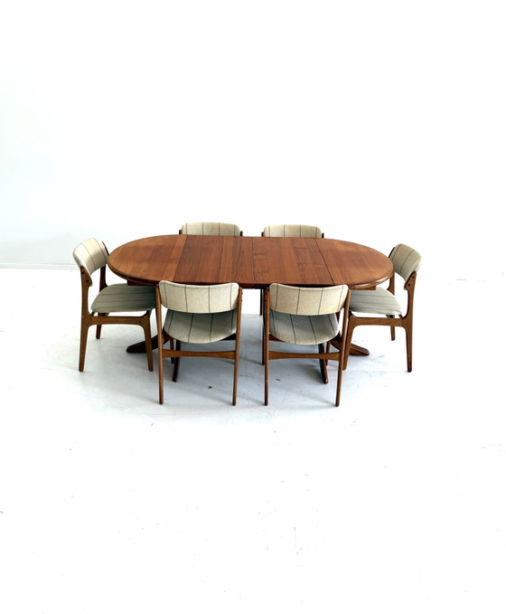 Table à manger extensible vintage, Arebbo Møbler '70 – Tables de salle à manger, Wood, Metal (photo 11 of 13)