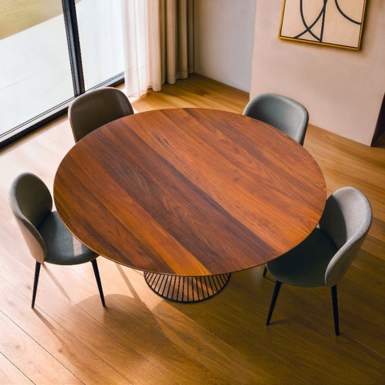 Image 1 of Now Oval Solid Wood Dining Table | Handmade Italian Dining Table | Custom Made