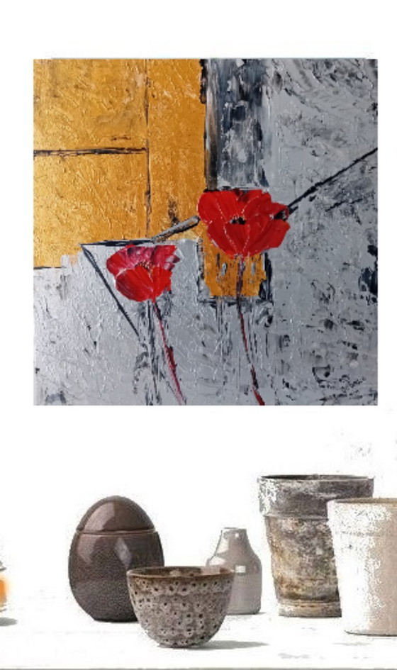 Image 1 of Papaveri di pittura moderna