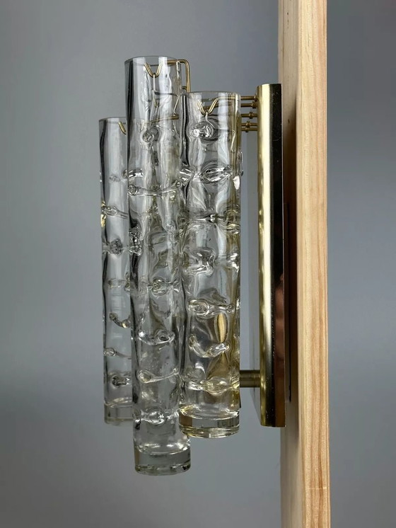 Image 1 of 60's 70's Applique Doria Leuchten Germany Wall Sconce Space Age Design