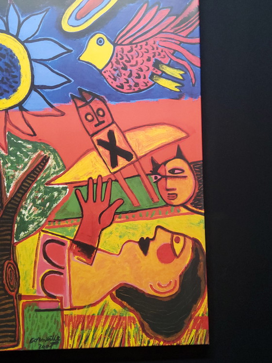 Image 1 of Corneille-Siebdruck auf Leinwand, 60 x 80 cm