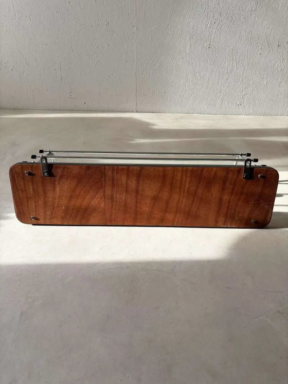 Image 1 of mintgrüne Garderobe aus Holz im Mid-Century-Design