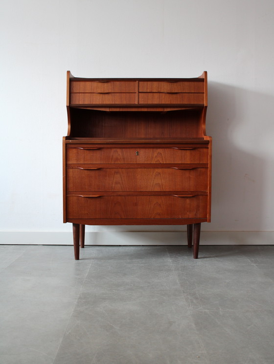 Image 1 of Vintage Deense secretaire in teak 