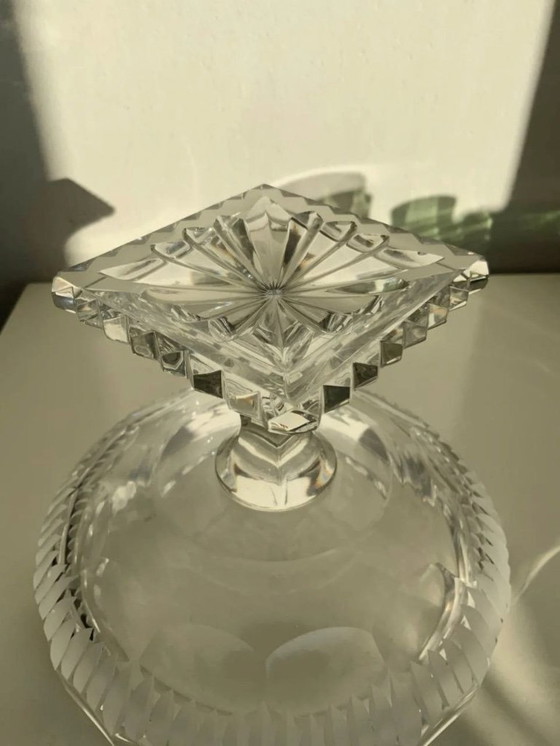 Image 1 of Rare Set of 3 Bohemian Crystal Objects – Historicism Period (ca. 1880-1890)