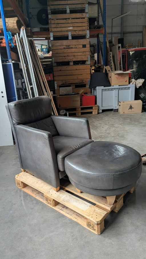 COR Sessel Vintage – fauteuils, Leather, Wood