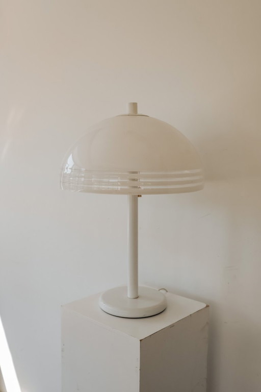 Vintage Dijkstra Mushroom Table Lamp with Plexiglass Shade, 1970s – tafellampen, Metal