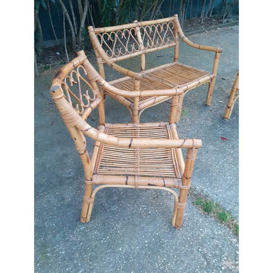 Image 1 of Vintage living room set in bamboo, 1970